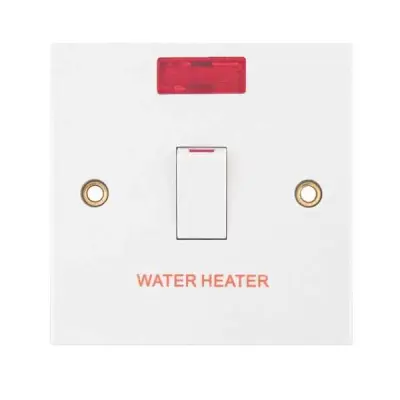 Selectric 20 Amp DP Switch with Neon “WATER HEATER”