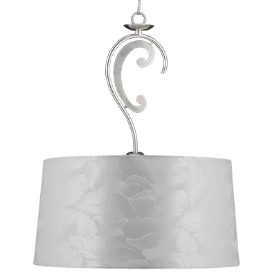 Silver Leaf Pendant Fitting with Shade | Mariann