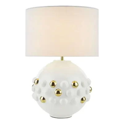 Sphere Table Lamp in Gloss White C/W Shade