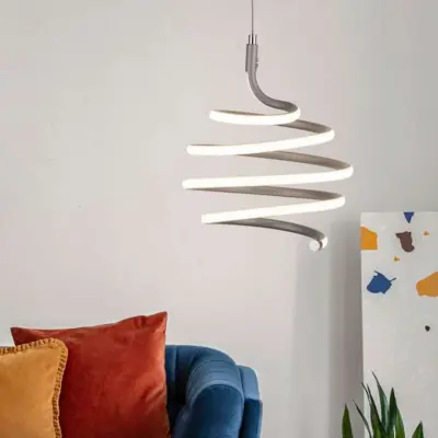Swirl 28W LED Grey Pendant