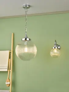 Tamara IP44 Polished Chrome Pendant