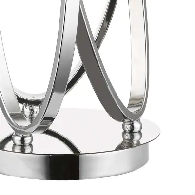 Trinity Table Lamp Polished Chrome c/w Shade