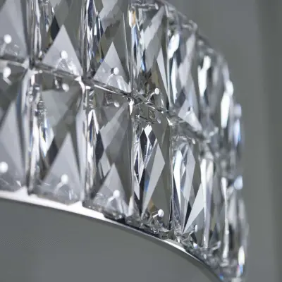 Verina 5 Light Crystal Pendant in Chrome Warm White