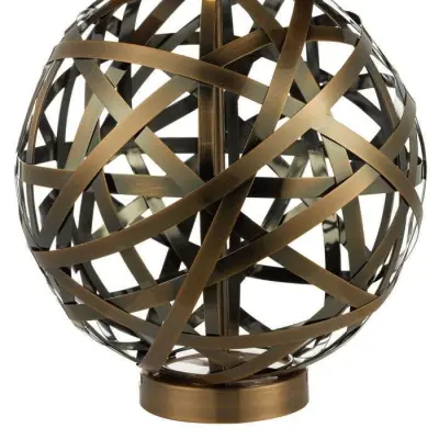 Voyage TL Woven Antique Copper Ball with Matching Lined Shade