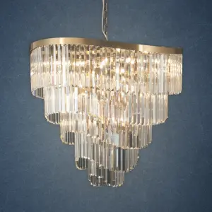 Waverly 16 Light Satin Brass Chandelier