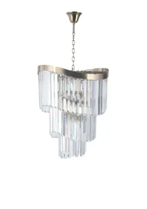 Waverly 6 Light Satin Brass Chandelier