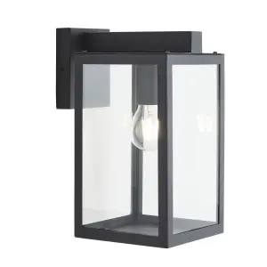 Hestia Glass Wall Lantern in Anthracite Finish