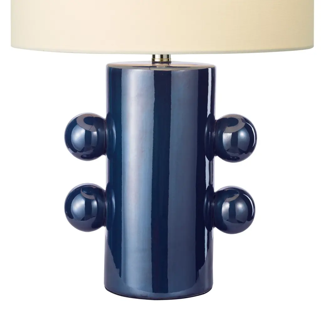Tisha Blue Table Lamp C/W Shade