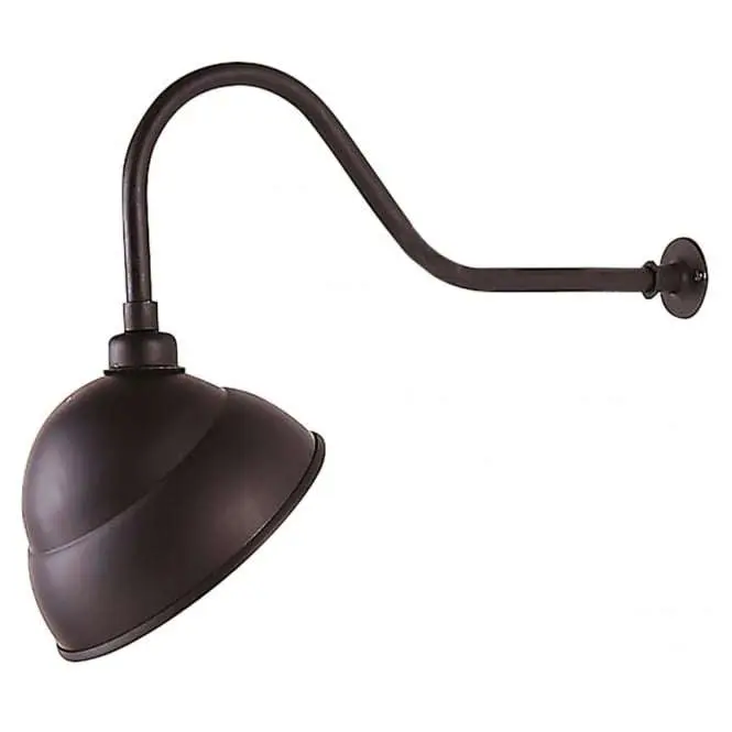 Swan Neck Sign Light in Black Finish