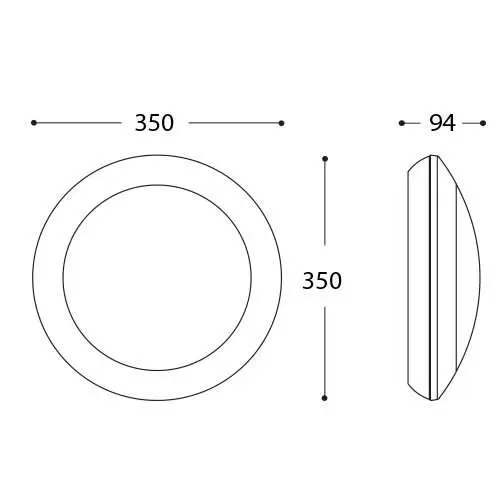 Umberta White Opal Sensor Light
