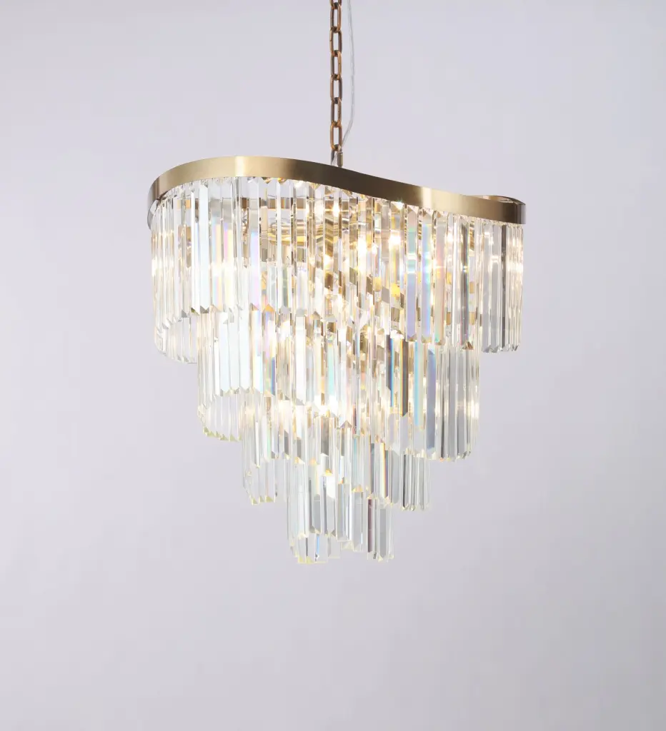Waverly 12 Light Satin Brass Chandelier