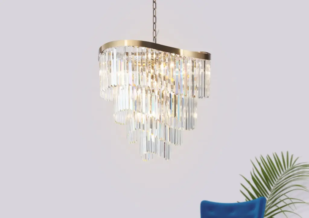 Waverly 12 Light Satin Brass Chandelier