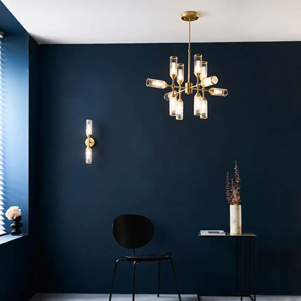 Sally 12 Light Ceiling Pendant in Satin Brass