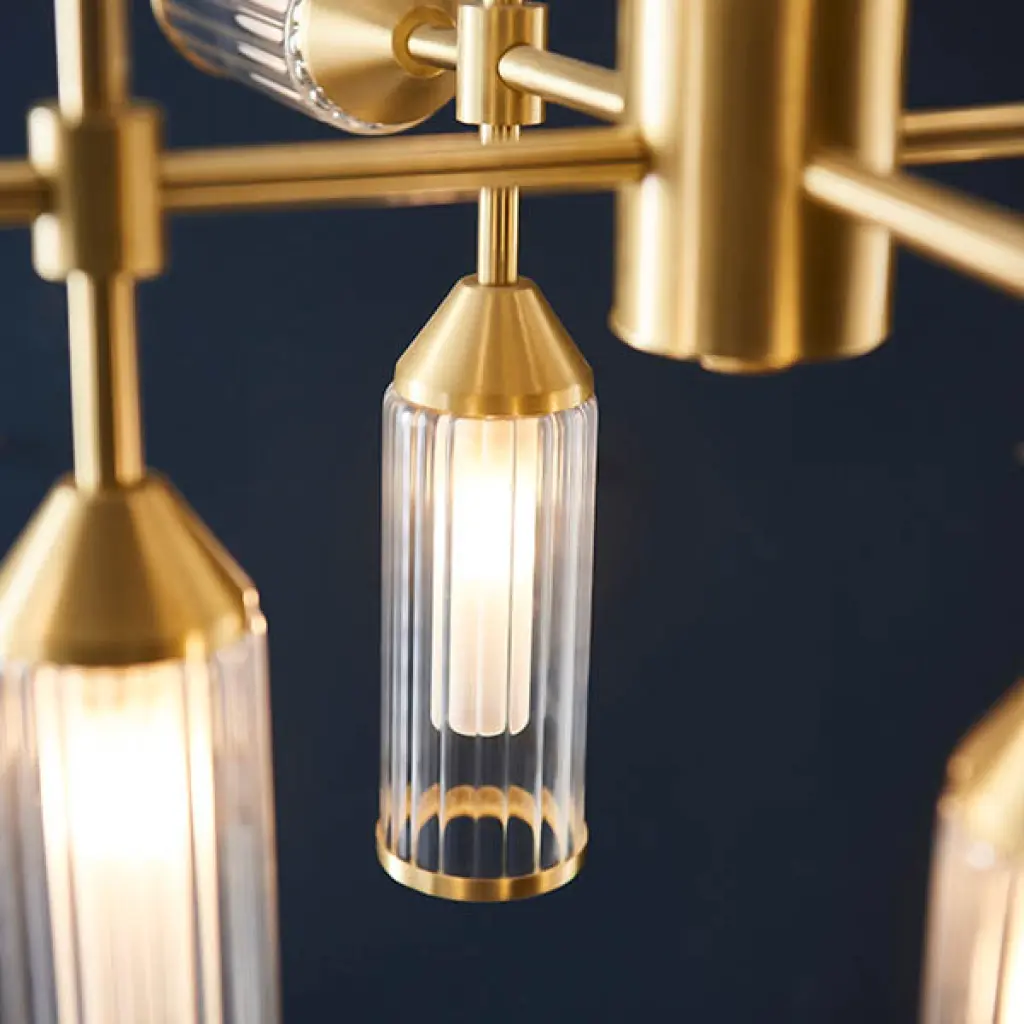 Sally 12 Light Ceiling Pendant in Satin Brass