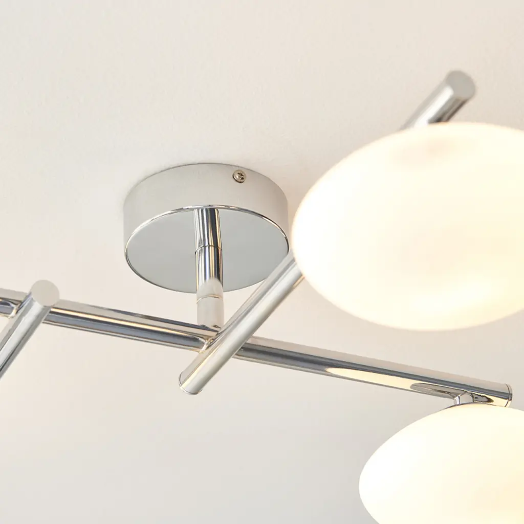 Andy Chrome 4 Light Semi Flush IP44