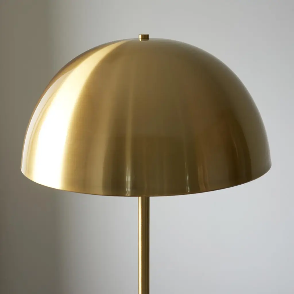 Emily Aged Brass & Marble Floor Lamp