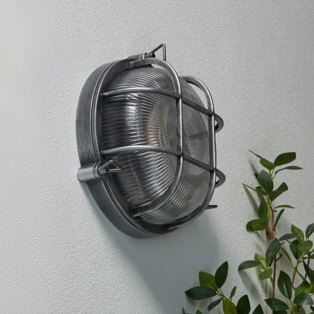 Davey Silver Caged Round Bulkhead